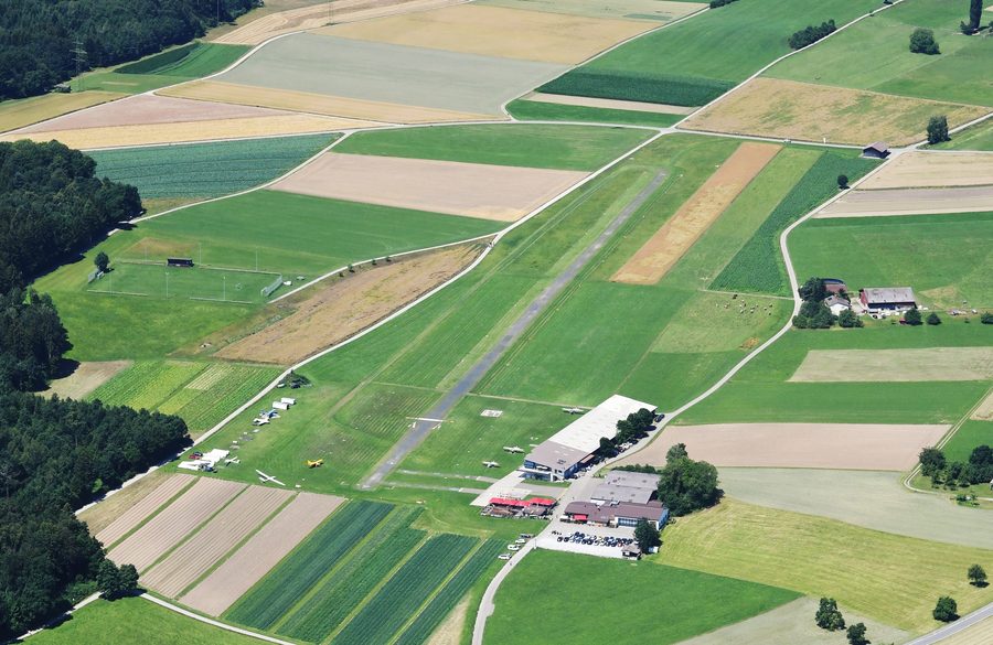 Aerial view of Speck-Fehraltorf airfield