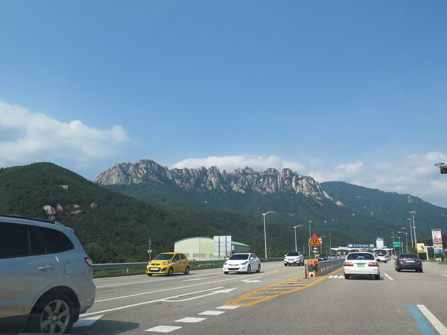 Mountain landscape in Seoraksan National Park in South Korea