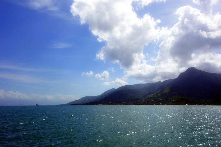 View of Ilhabela from the São Sebastião ferry