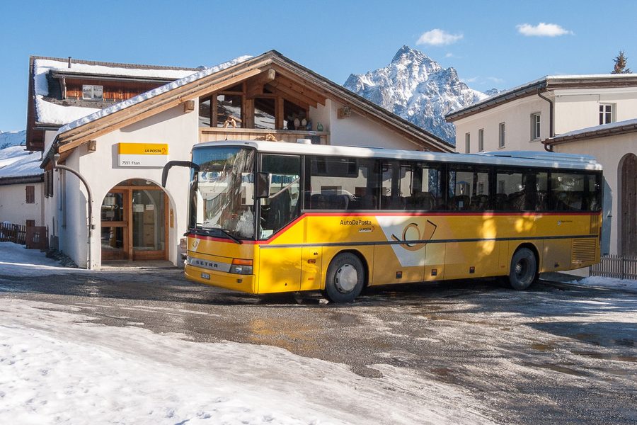 Post office and PostAuto in Ftan in the Lower Engadine