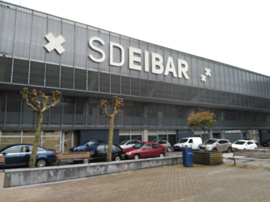 Exterior view of Ipurua Stadium in Éibar