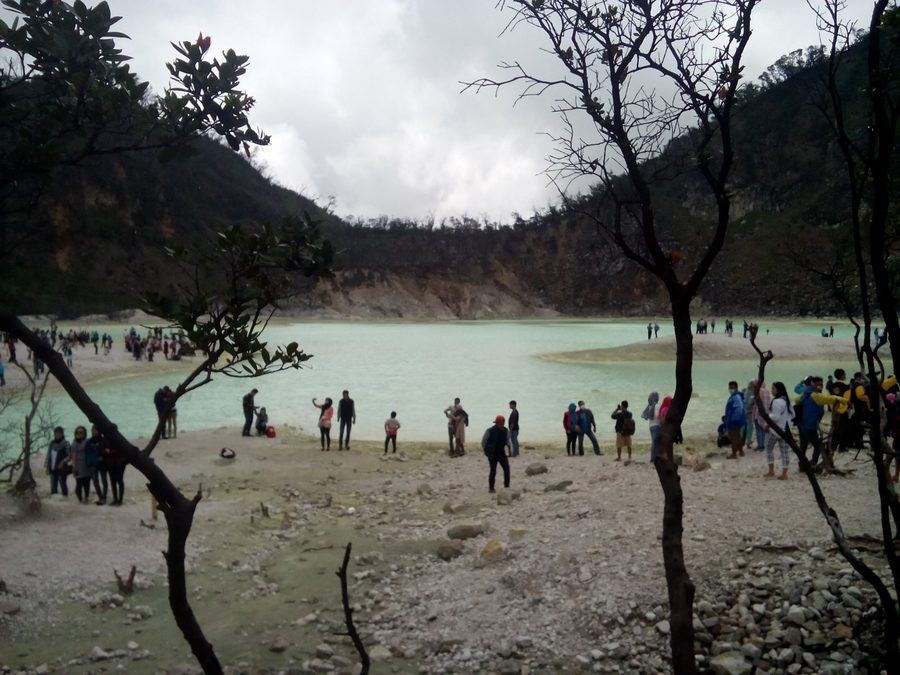 Kawah Putih in the Ciwidey area, West Java