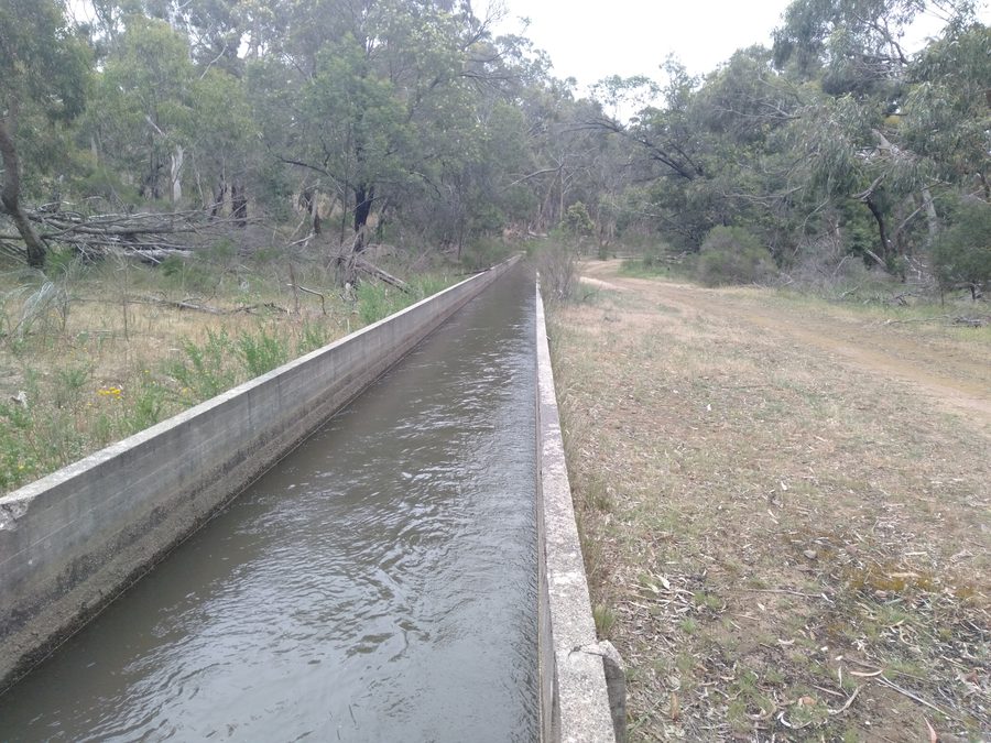 Section of the Bendigo-to-Malmsbury Canal in Sedgwick