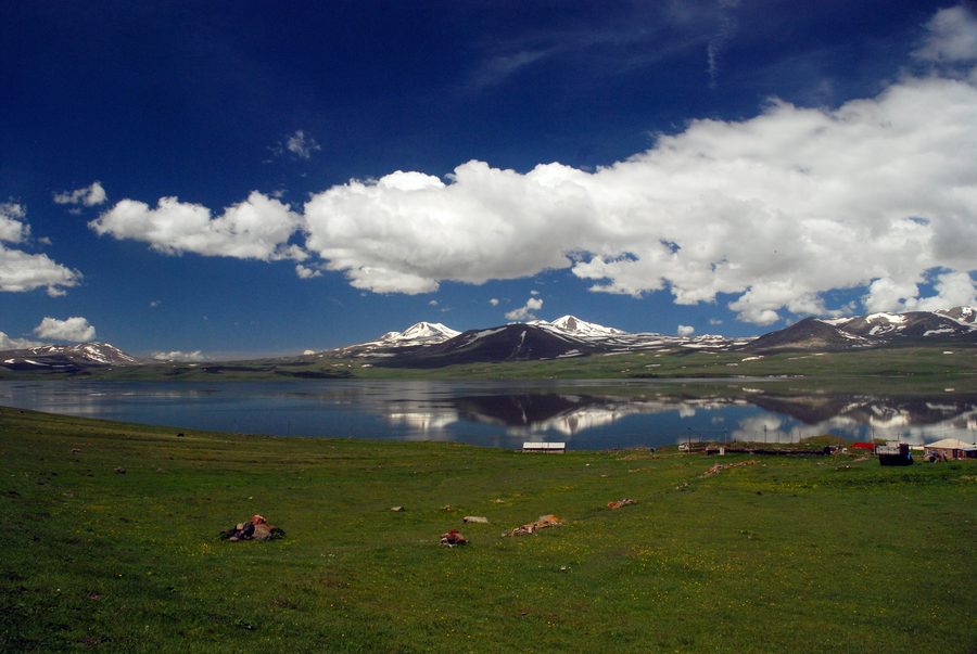 Lake Paravani in the Javakheti highlands
