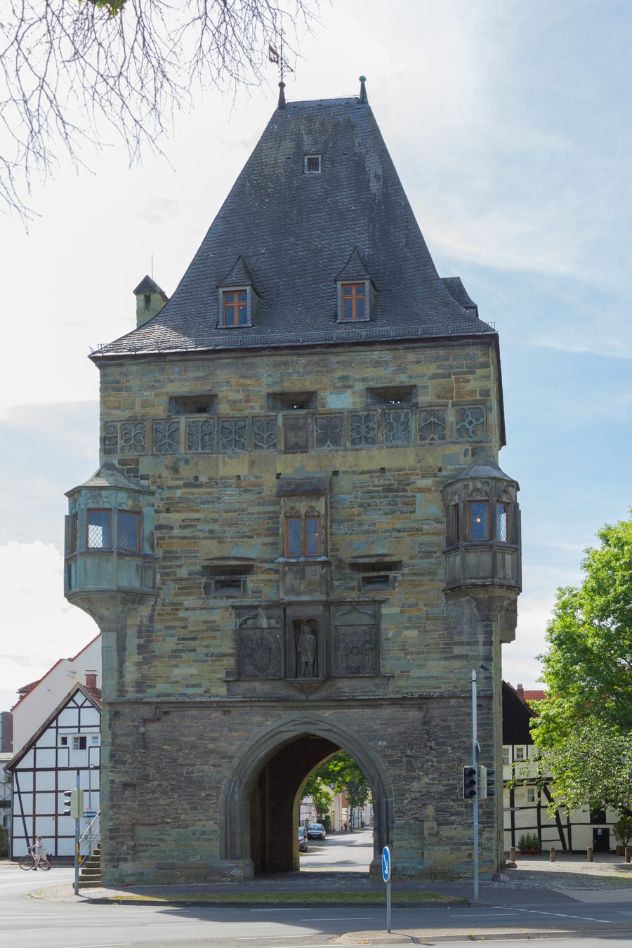 Osthofentor in Soest, a historic brick city gate