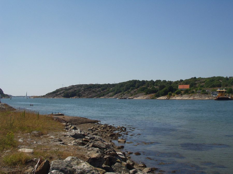 Malö straits seen from the ferry landing on Orust