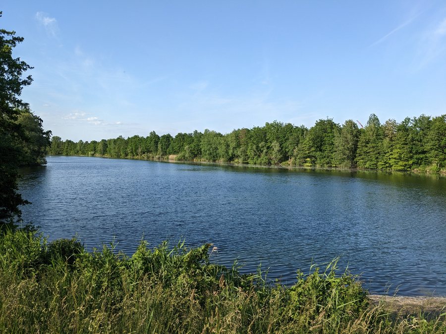 Prestelsee from the south, Graben-Neudorf