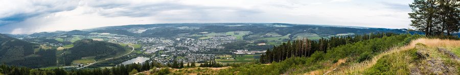 Panoramic view of Olsberg in the Hochsauerland district