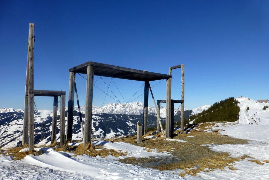 The Communication 2000 sculpture on the Schmittenhöhe in Zell am See