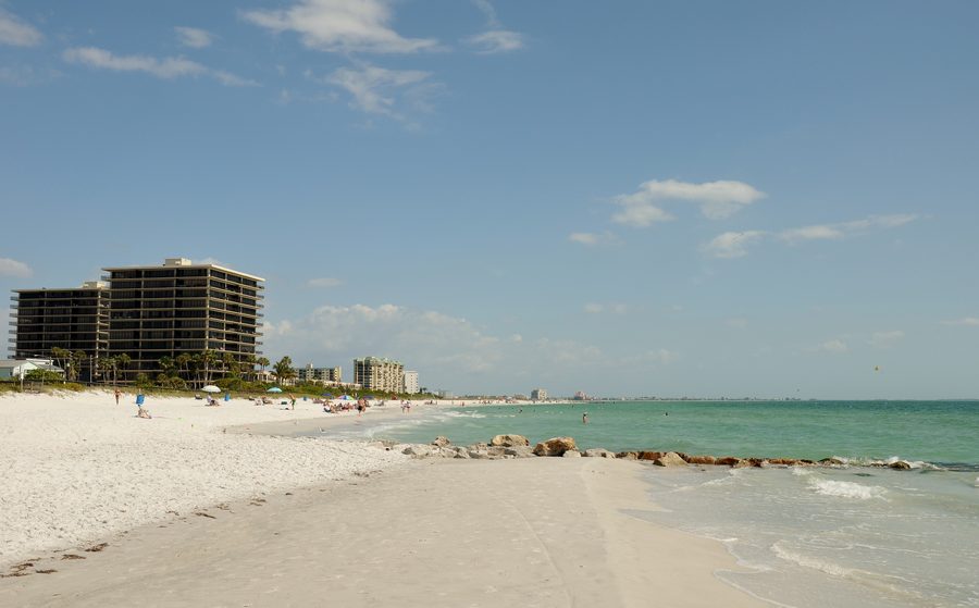 Sunset Beach at Treasure Island, Florida