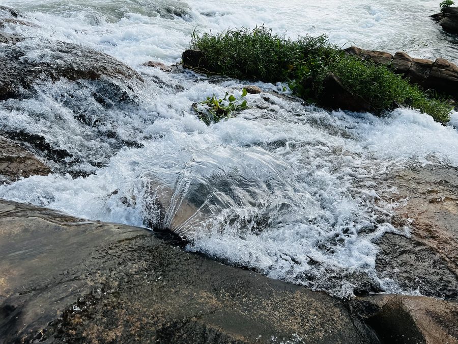 Busowoko Falls in the Jinja District in Uganda