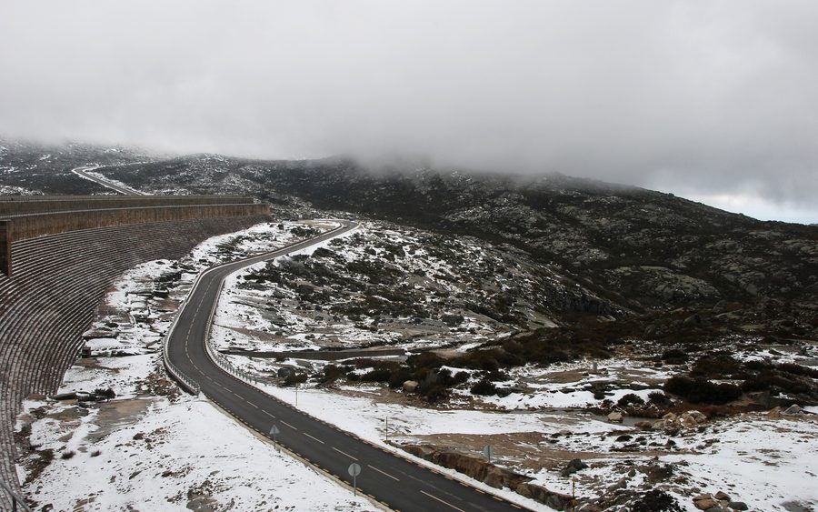 Serra da Estrela landscape viewed from Lagoa Comprida, Portugal