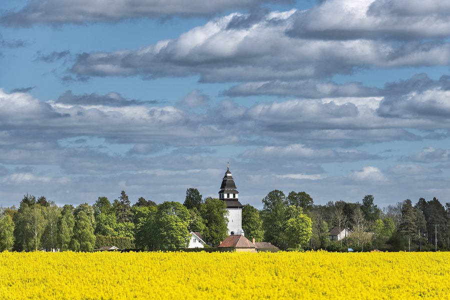 Vikingstads kyrka, an ecclesiastical monument in Vikingstad, Sweden