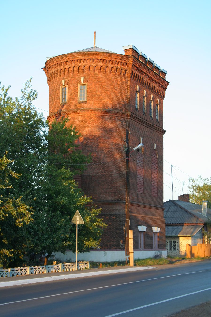 Water tower near the railway station of Likhoslavl in Tver Oblast