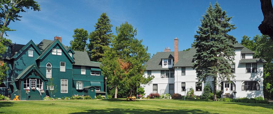Historic Linden Hill Estate with the Weyerhaeuser and Musser houses in Little Falls, Minnesota