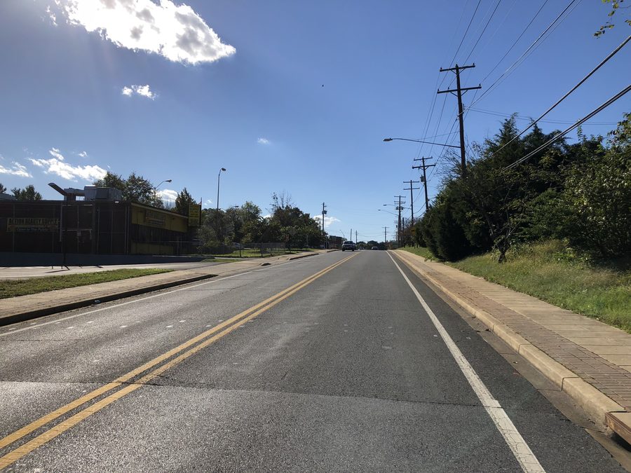 Blick entlang der Maryland State Route 332 in Capitol Heights, Maryland