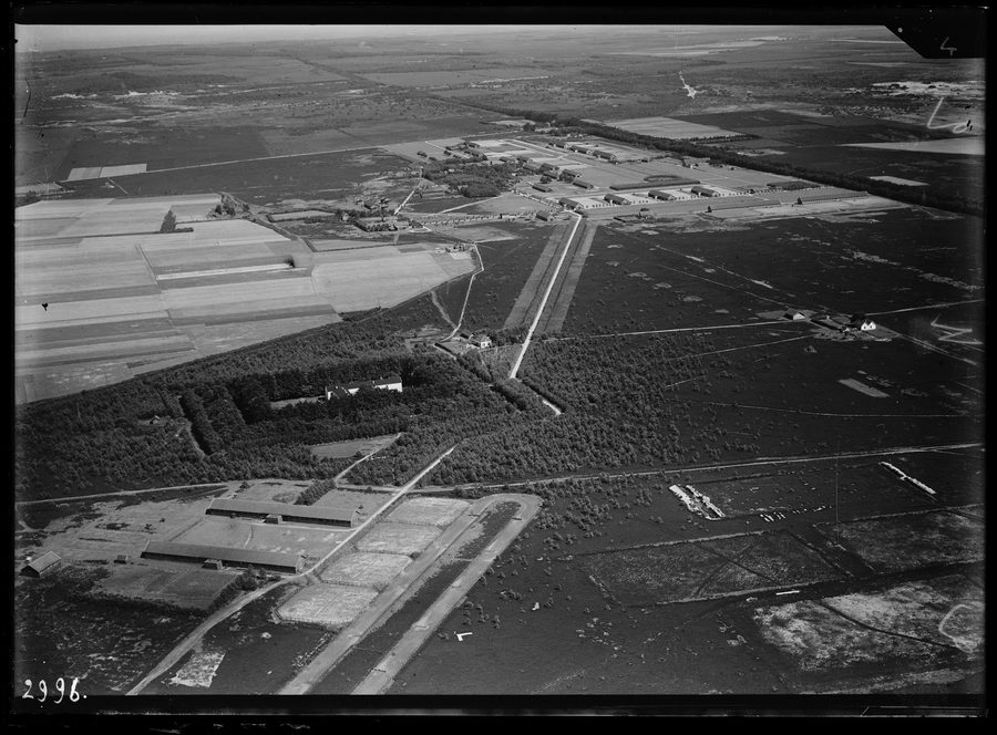 Aerial photo of the army barracks of Nieuw-Milligen near Uddel