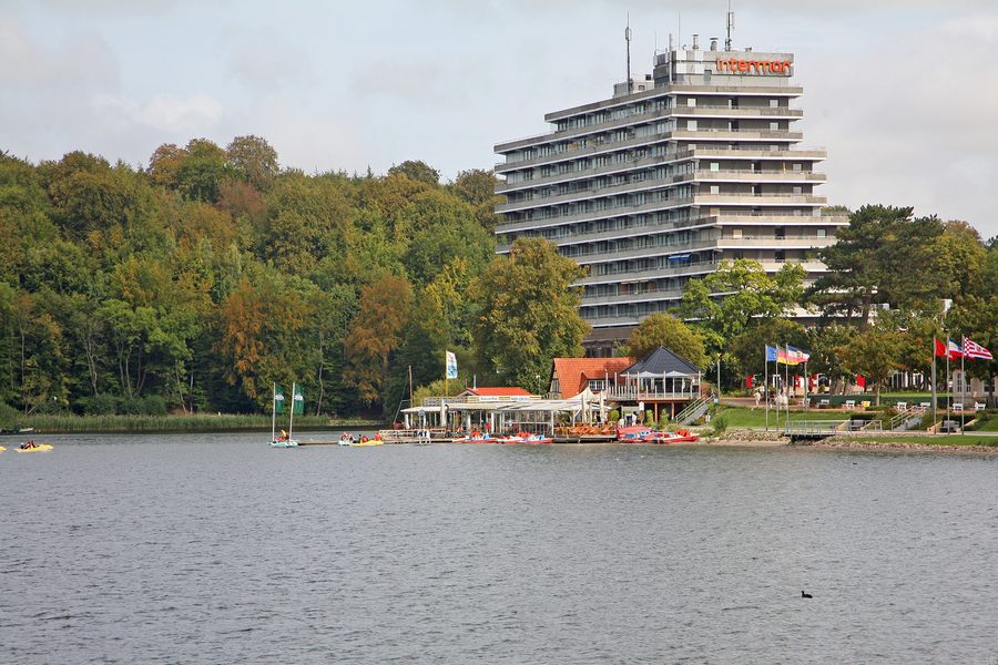 Dieksee promenade in Malente in the Holstein Switzerland region