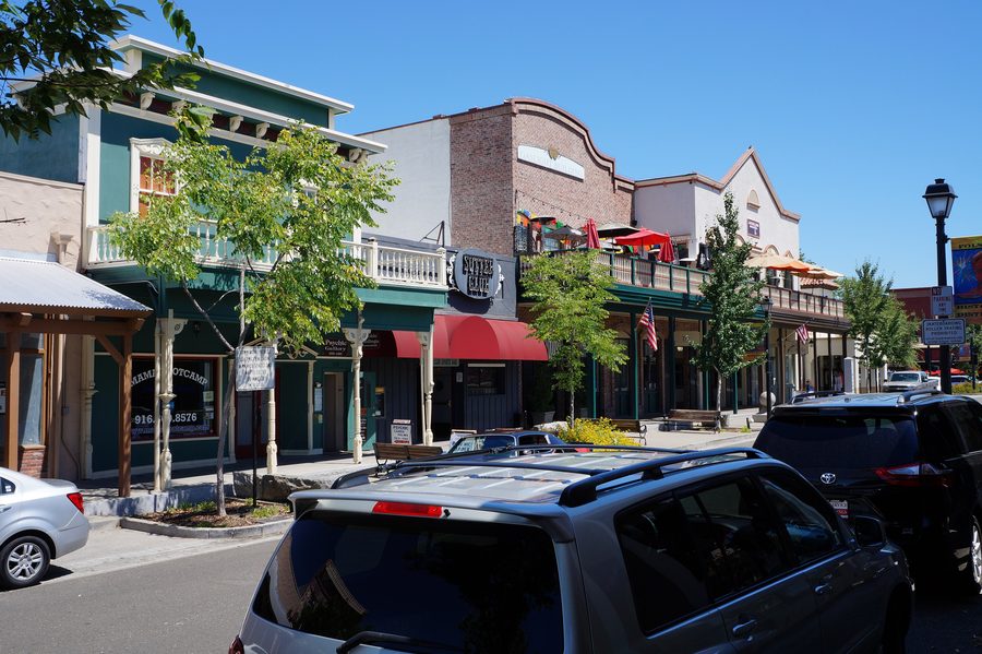 Historic Sutter Street in Old Folsom, California