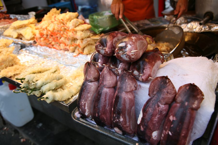 Coastal food in Sokcho