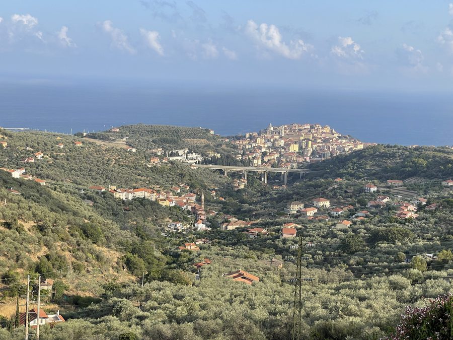 View of Imperia in Liguria, Italy