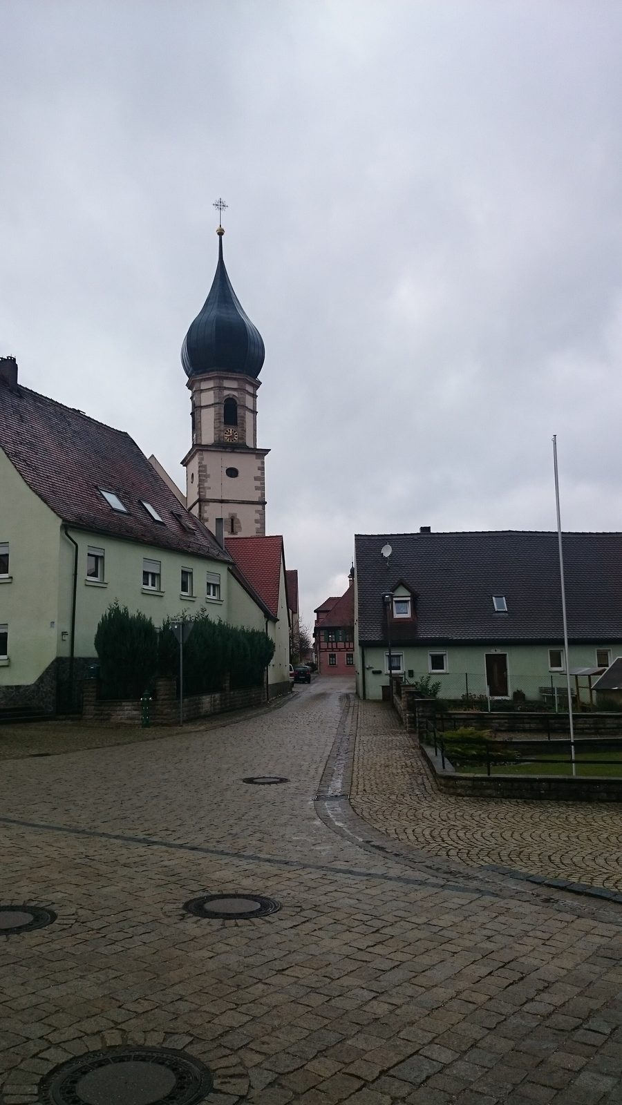 View of Dürrwangen in the Ansbach district