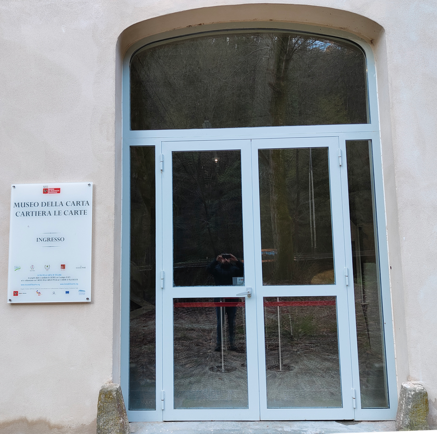 Main entrance of the Pescia Paper Museum