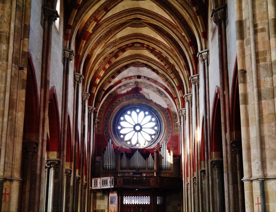 Interior of the Basilica di Sant'Andrea in Vercelli
