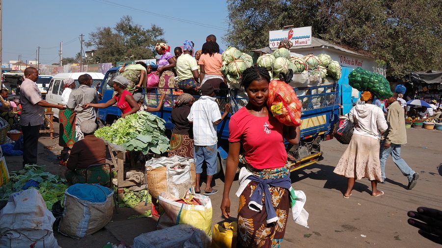 Market scene in Maputo