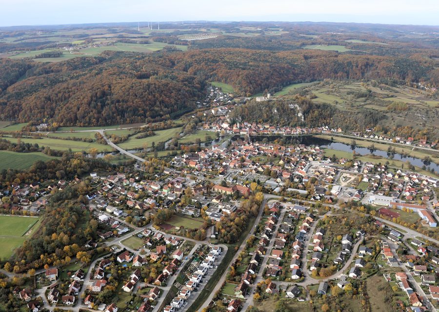 View of Kallmünz in the Regensburg district, Bavaria