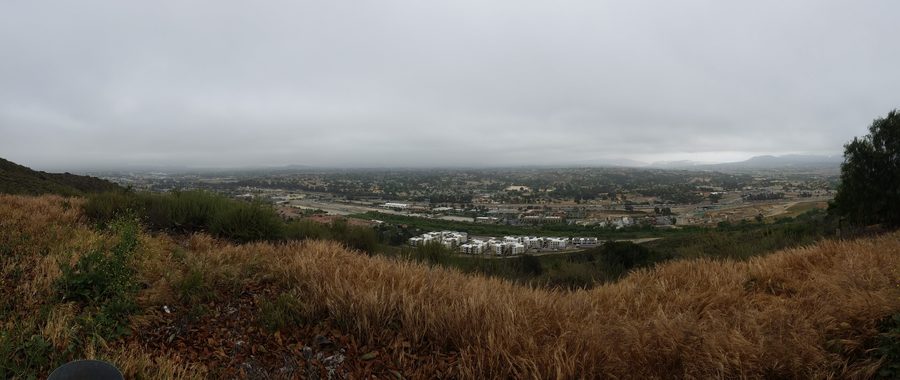 Panoramic view of Temecula Valley from the east end of Via Horca