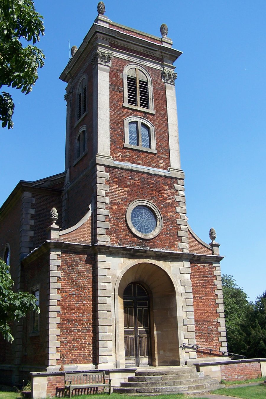 St Mary Magdalene's parish church in Willen, Milton Keynes, seen from the west