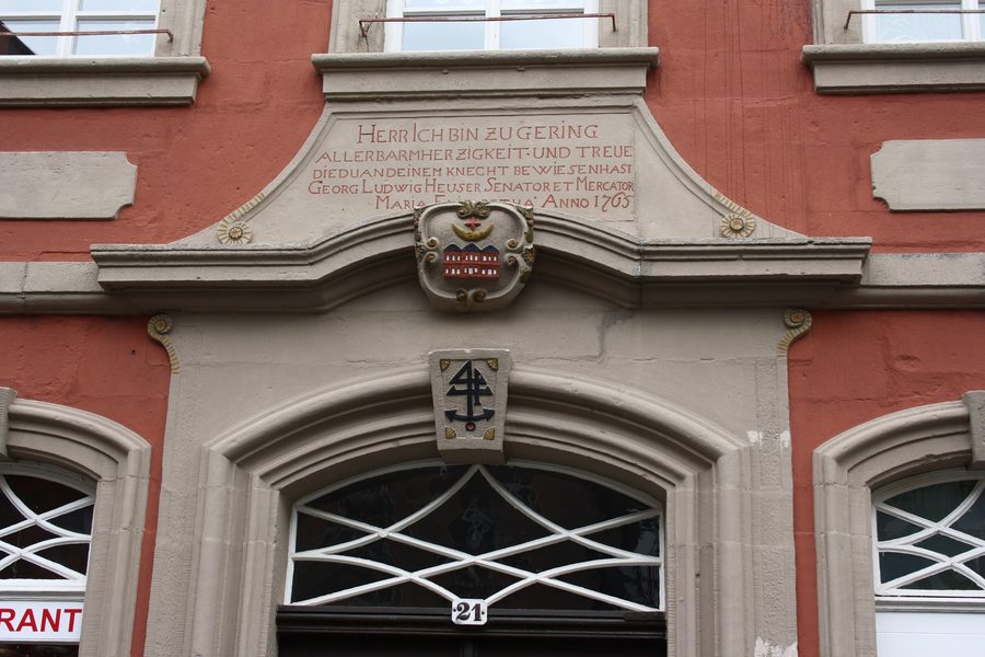 Historic building at Marktplatz 21 in Lauterbach in the Vogelsberg district