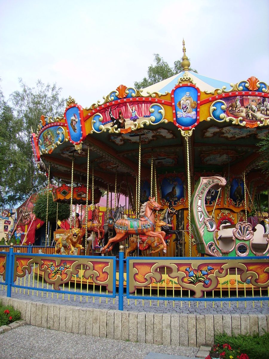 Carousel at Freizeit-Land Geiselwind near Geiselwind in Franconia