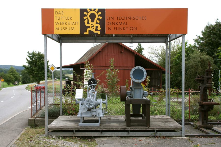 Tüftler-Werkstatt Museum on the main street in Altheim near Frickingen