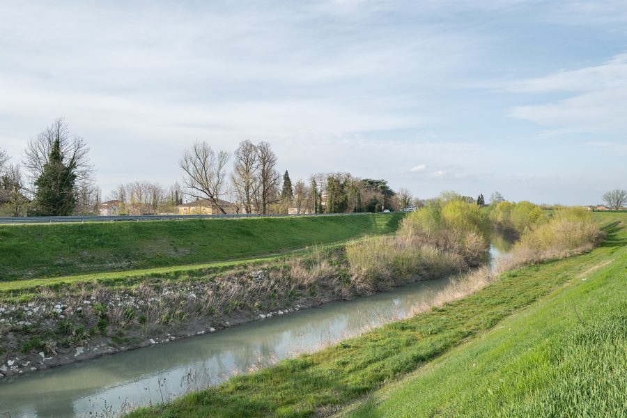 Panaro near Ravarino in the province of Modena