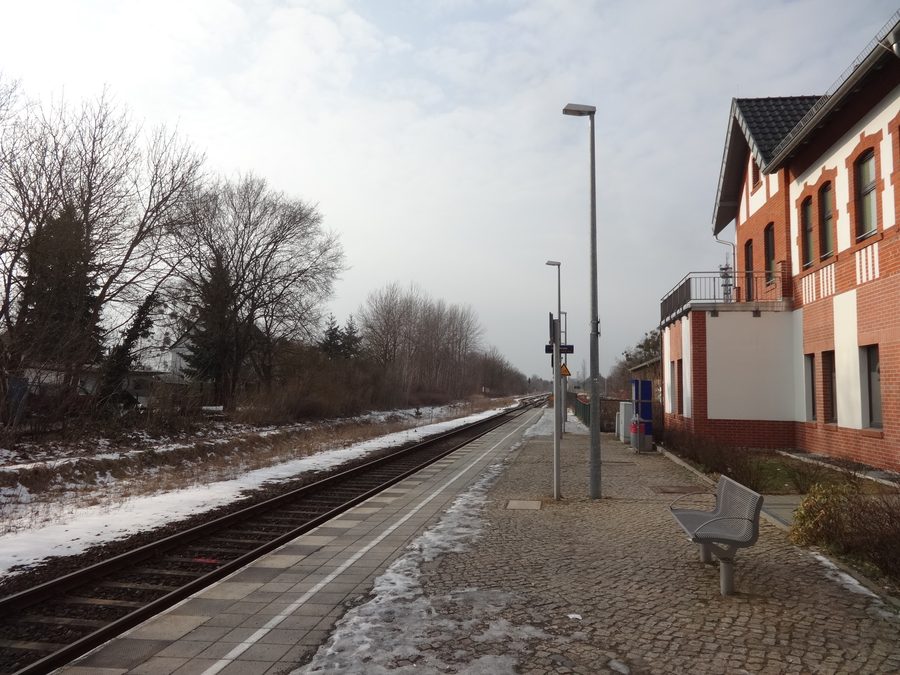 Denkmalgeschütztes Bahnhofsgebäude in Rehfelde aus dem Jahr 1874