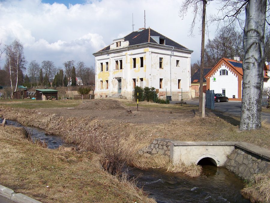 Watercourse of the Svatava near Svatava in the Sokolov District