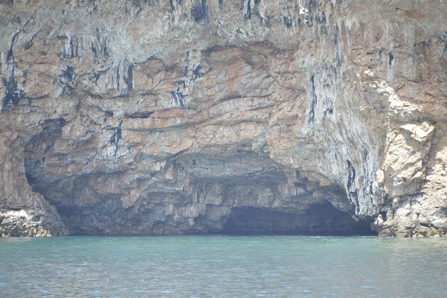 Blue Cave near Herceg Novi in Montenegro