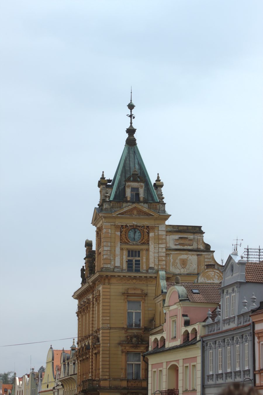 Building on the main square of Domažlice in the Pilsen region