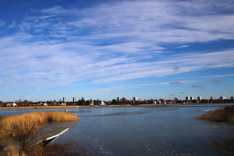 Vallensbæk in Strandparken with coastal scenery