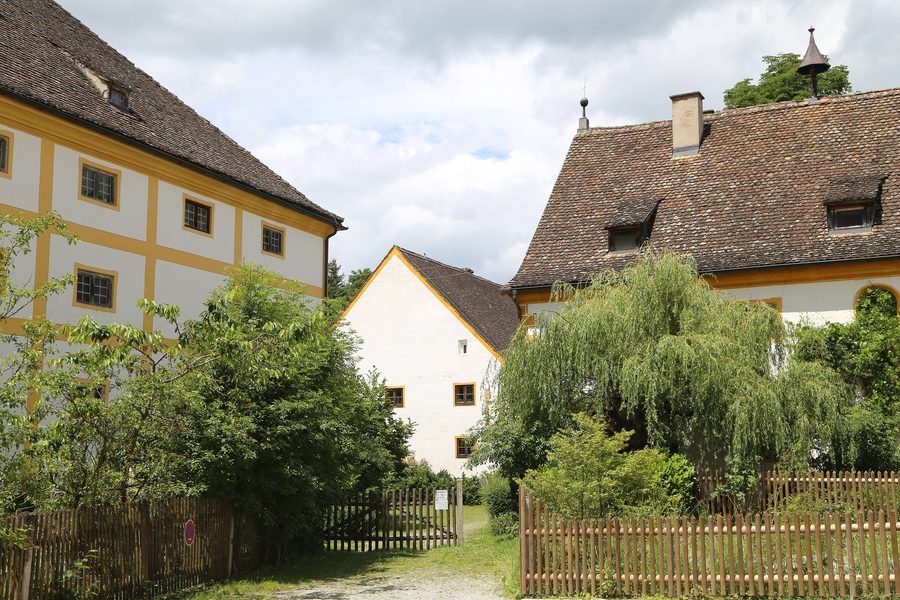 Exterior view of Polling Monastery in Bavaria