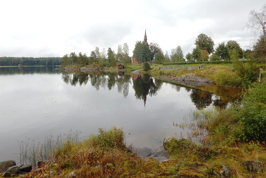 Lake Nysockensjön near Ny Church in the area around Ottebol