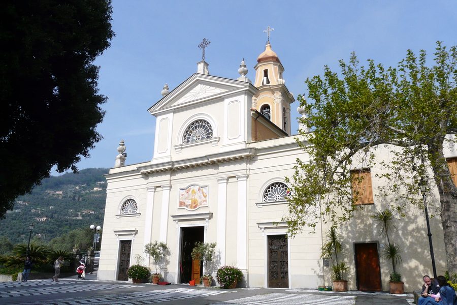 Church of Sant'Ambrogio in Zoagli, Liguria, Italy