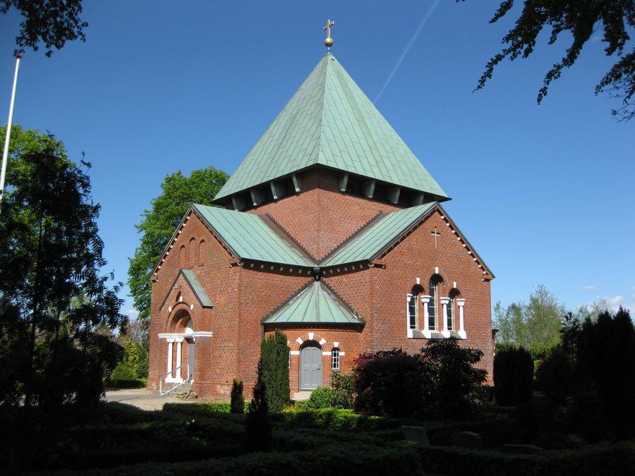 Hovborg Church in the village of Hovborg in Southern Jutland