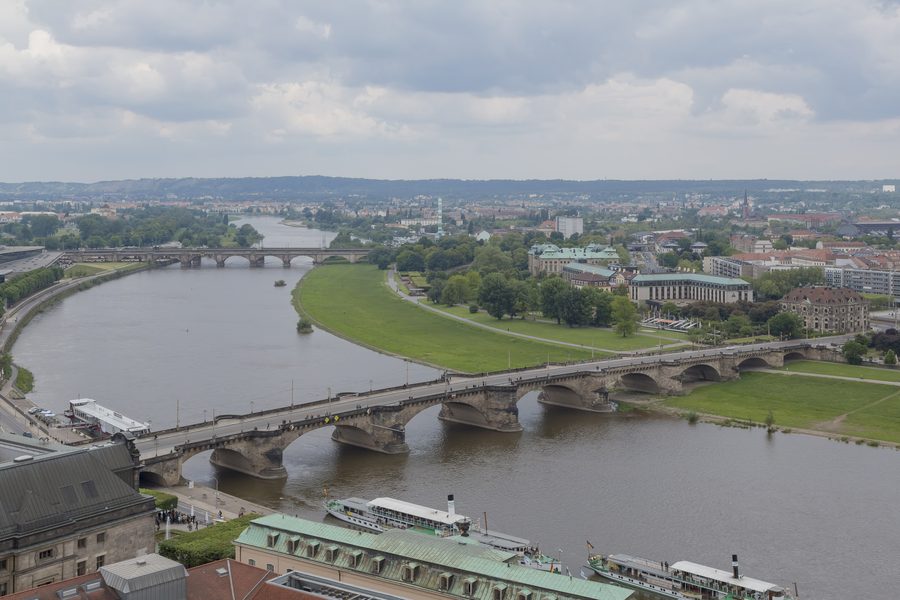 Dresden with Augustus Bridge