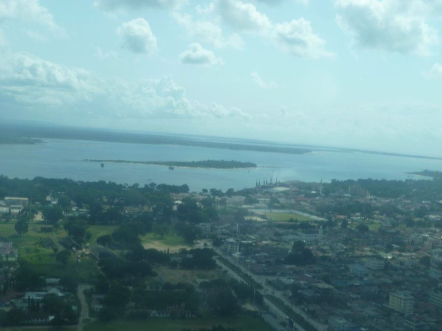 Aerial view of Tanga