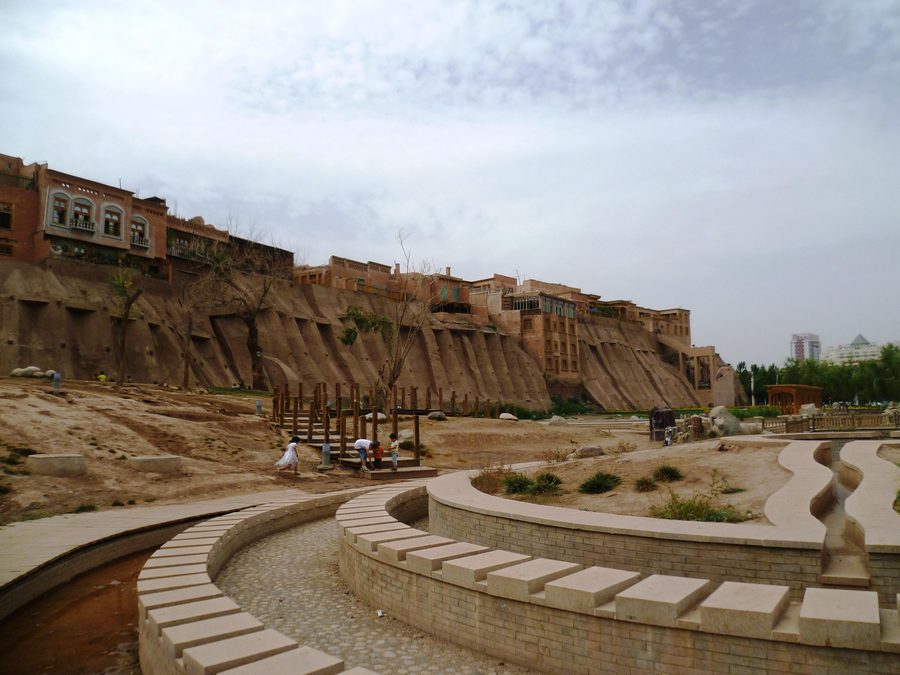 Historic alley in the old town of Kashgar