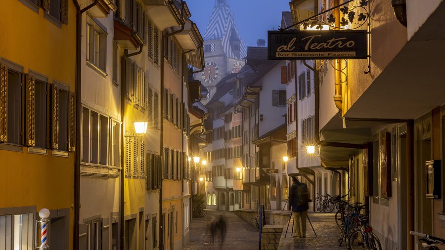 Old town of Zug with the Zytturm