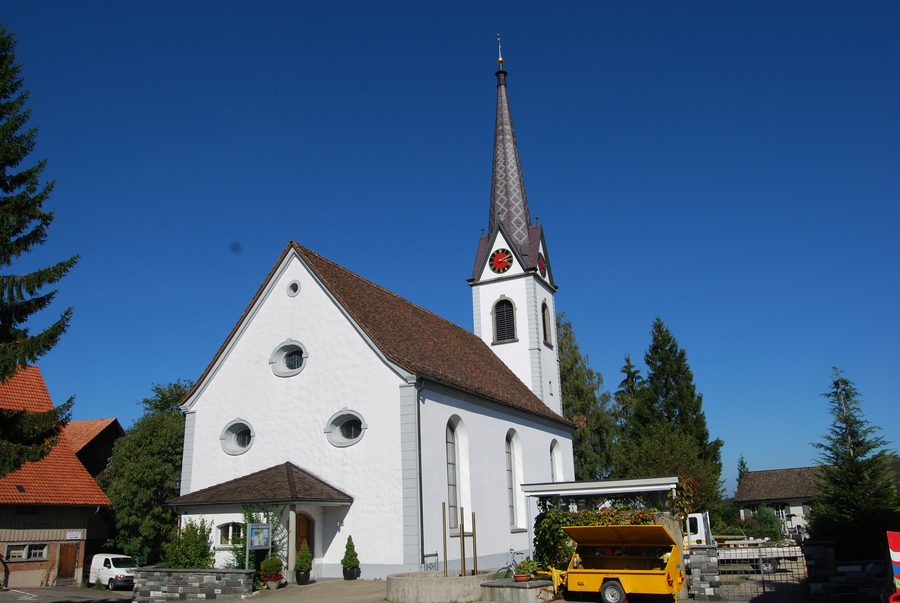 Protestant church of Langrickenbach in the canton of Thurgau